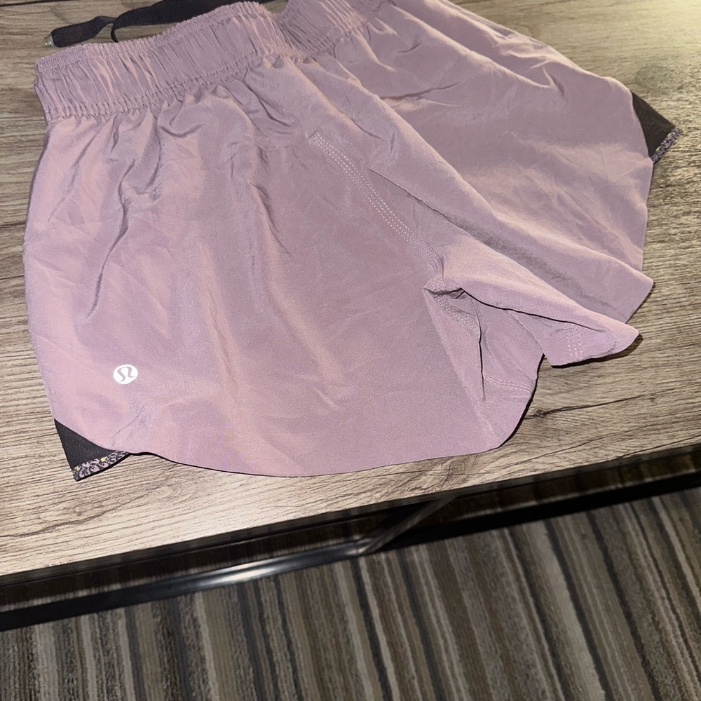 Lululemon Athletica Light Purple Reversible Shorts